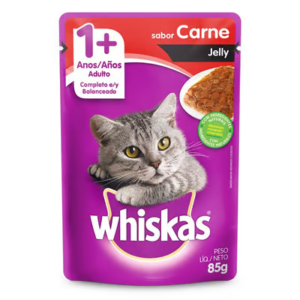 Caja Sachet Gato Whiskas Carne 12 Unidades