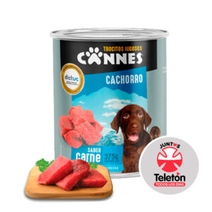 Display Lata Cannes Cachorro Carne 375g 12 Unidades