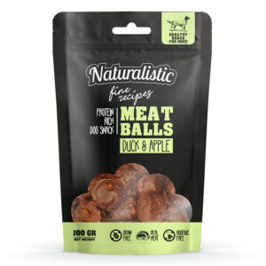 Naturalistic Snack Meat Balls Duck Apple 100GR