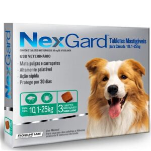 NexGard 10 a 25 KG - 68mg 3 Comprimidos