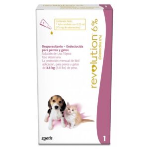 Pipeta Revolution Perro o Gato Hasta 2.5 KG