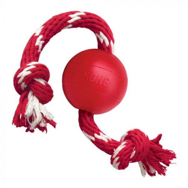 Juguete KONG Ball W/ROPE Small - Imagen 2