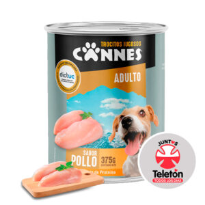 Display Lata Cannes Adulto Pollo 375g 12 Unidades