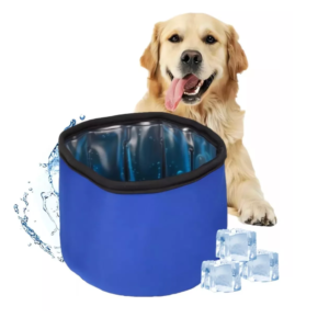 Bebedero Tazón Plato Mascotas Hielo Gel Refrescante 15x15x10 cm (79213)