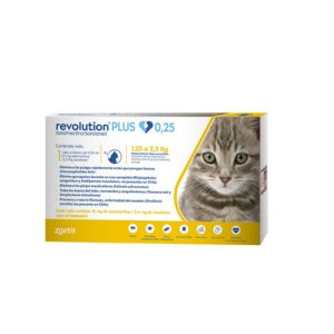 Pipeta Revolution Plus 0,25 / 1,25 a 2,5 KG