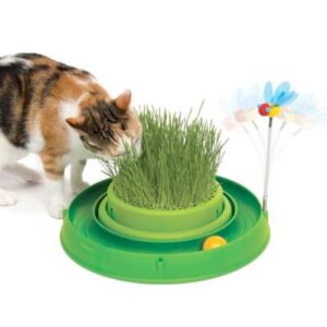 Juguete Gato Cat Play Circuito 3 en 1 con Pasto (43002)