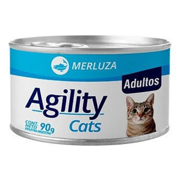 Lata Agility Gato Adulto Merluza 90 grs