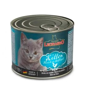 Lata Leonardo Gato Quality Selection Kitten 200GR