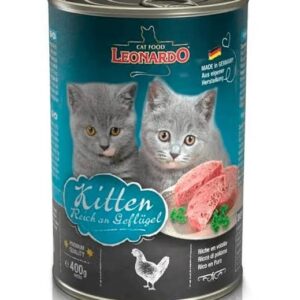 Lata Leonardo Gato Quality Selection Kitten 400GR