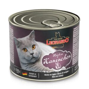 Lata Leonardo Gato Quality Selection Conejo 200GR