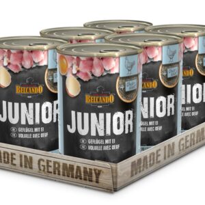 Belcando Perro Lata Junior Ave y Huevo Cachorro 400 GR 6 Unidades