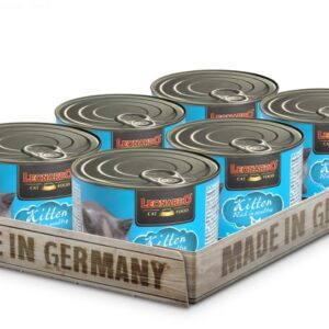 Lata Leonardo Gato Quality Selection Kitten 200GR x6 Unidades