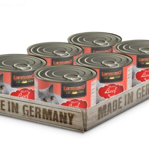 Lata Leonardo Gato Quality Selection Adulto Ternera 200GR x6 Unidades