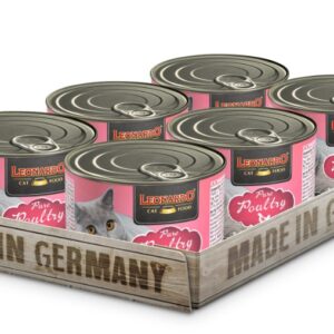 Lata Leonardo Gato Quality Selection Adulto Ave 200GR x6 Unidades