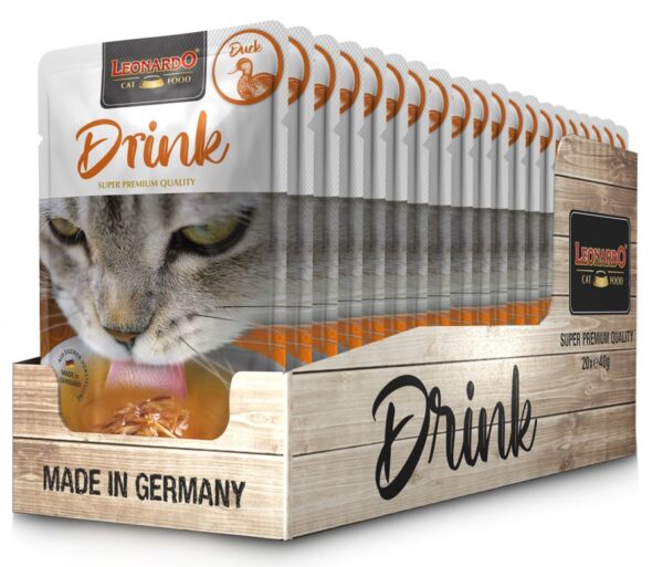 Sopa Leonardo Gato Drink 40GR Pato x20 Unidades