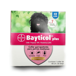 Collar Garrapaticida Bayticol Plus Razas Medianas 48 cm
