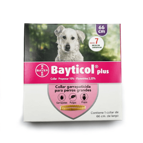 Collar Garrapaticida Bayticol Plus Razas Grandes 66 CM