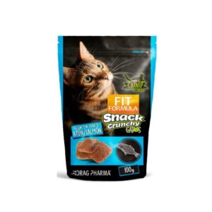Fit Fórmula Snack Crunchy Relleno Atún Salmón con Catnip 100 GR