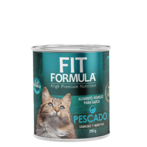 Lata Fit Fórmula Gato Pescado x12 Unidades 290 GR