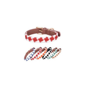 Collar Eco Cuero y Algodón L Colores