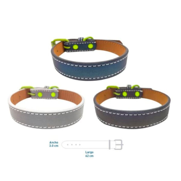 Collar Eco Cuero 3x62 cm (75100) Unidad