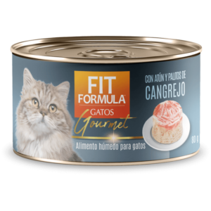 Lata Fit Gato Gourmet Atun Palitos de Cangrejo 80 gr