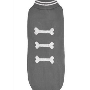 Chaleco Lana Huesito Gris Talla XXXL (74713)