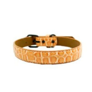 Collar Mascotas Piel Beige Marrón 3.0x60CM (75239)