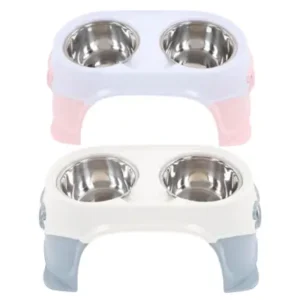 Plato Comedero Doble Pedestal (XDB-005)