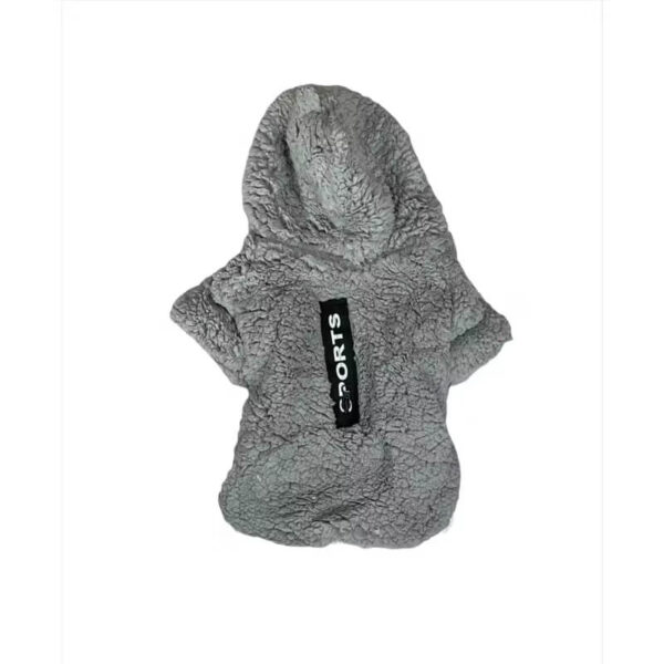 Polerón Capa Mascotas Chiporro Gris Negro Talla M (76035) - Imagen 2