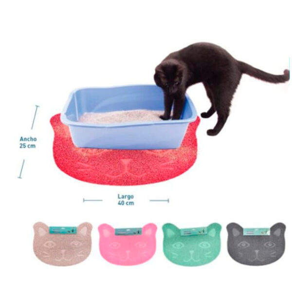 Afombra Salida Arenero Gatito 40x25 cm Colores Surtidos (63626)