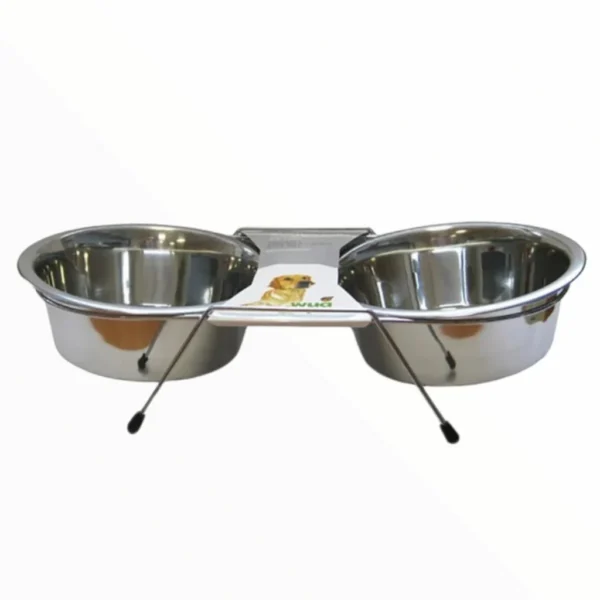 Comedero Platos Acero Atril 300ml (KE-3272D) - Imagen 2