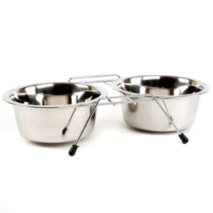 Comedero Platos Acero Atril 300ml (KE-3272D)