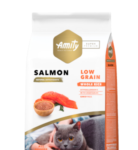 Amity Low Grain Salmon Gato Adulto 7 KG