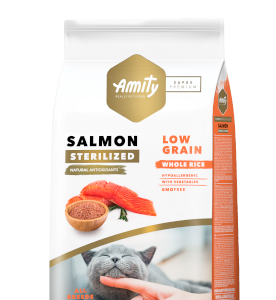 Amity Low Grain Salmon Gato Adulto Sterilized 7 KG