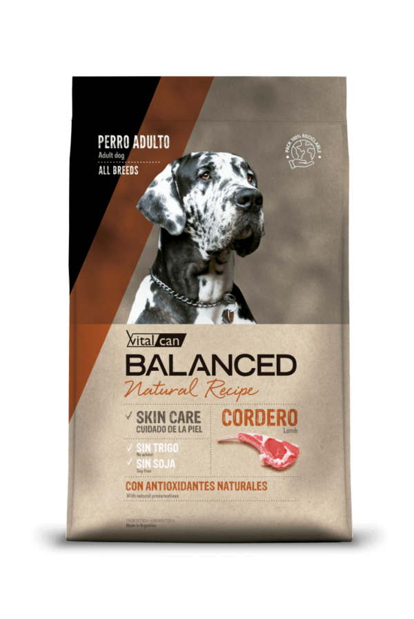 Vitalcan Balanced Natural Recipe Perro Cordero 3 KG
