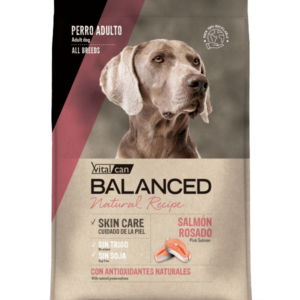 Vitalcan Balanced Natural Recipe Perro Adulto Salmón Rosado 15 KG