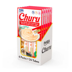 Caja Churu Cat Tuna Recipe With Crab 6 Sachets de 4 Tubos (USA665)
