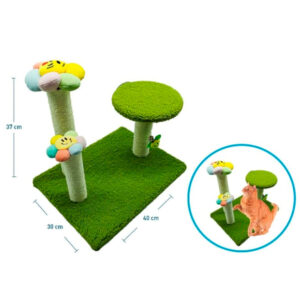 Rascador Para Gato Flor Abeja Grande Doble (66318)
