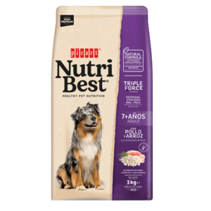 Nutribest Dog Adult 7+ Senior Chicken & Rice 3 KG
