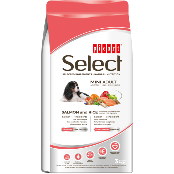 Picart Select Dog Mini Adult Salmon & Rice 3 KG