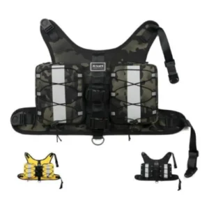 Arnés con Bolsa Doble Negro Militar Talla M (79944)