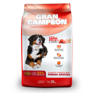 Gran Campeón Perro Adulto Carne Pollo Cereales 21 + 3 KG