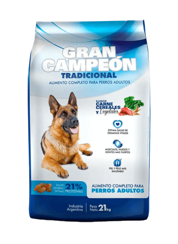 Gran Campeón Perro Adulto Carne y Vegetales 21 + 3 KG