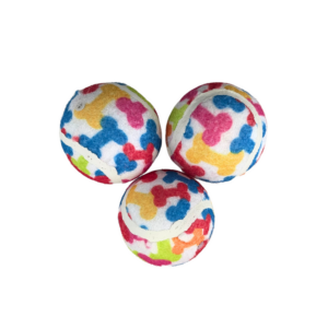 Set 3 Pelotas Wonder Dog Diseño Huesos (SDR-224)