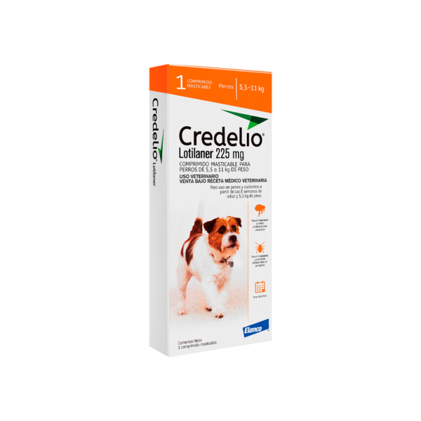 Comprimido Masticable Credelio 5.5 A 11 KG 225 mg 1 Comprimido