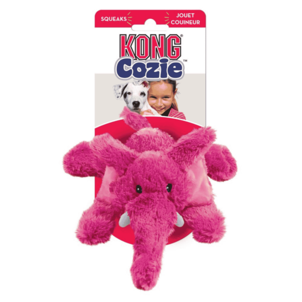 Juguete Perro Kong Cozie Elmer Elephant (K15901) - Imagen 2