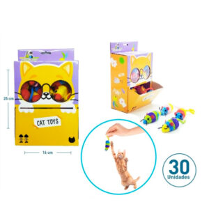 Set Caja 30 Ratones Para Gatos Colores (66485)