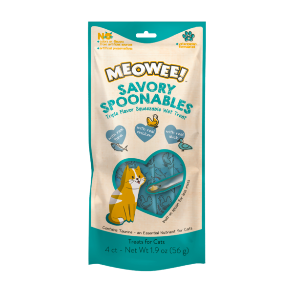Snack Meowee Tuna Chicken & Duck 4 Tubos 56 GR (P-00003)