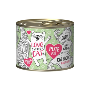 Lata Gato Love Is Where Cat Turkey Pure 200 GR